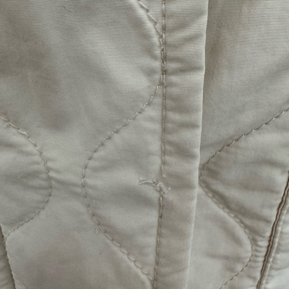 Magnolia Lane Masters Golf Tech Vest Cream Full Zip Snap Preppy Quilt Size Small - Picture 4 of 15